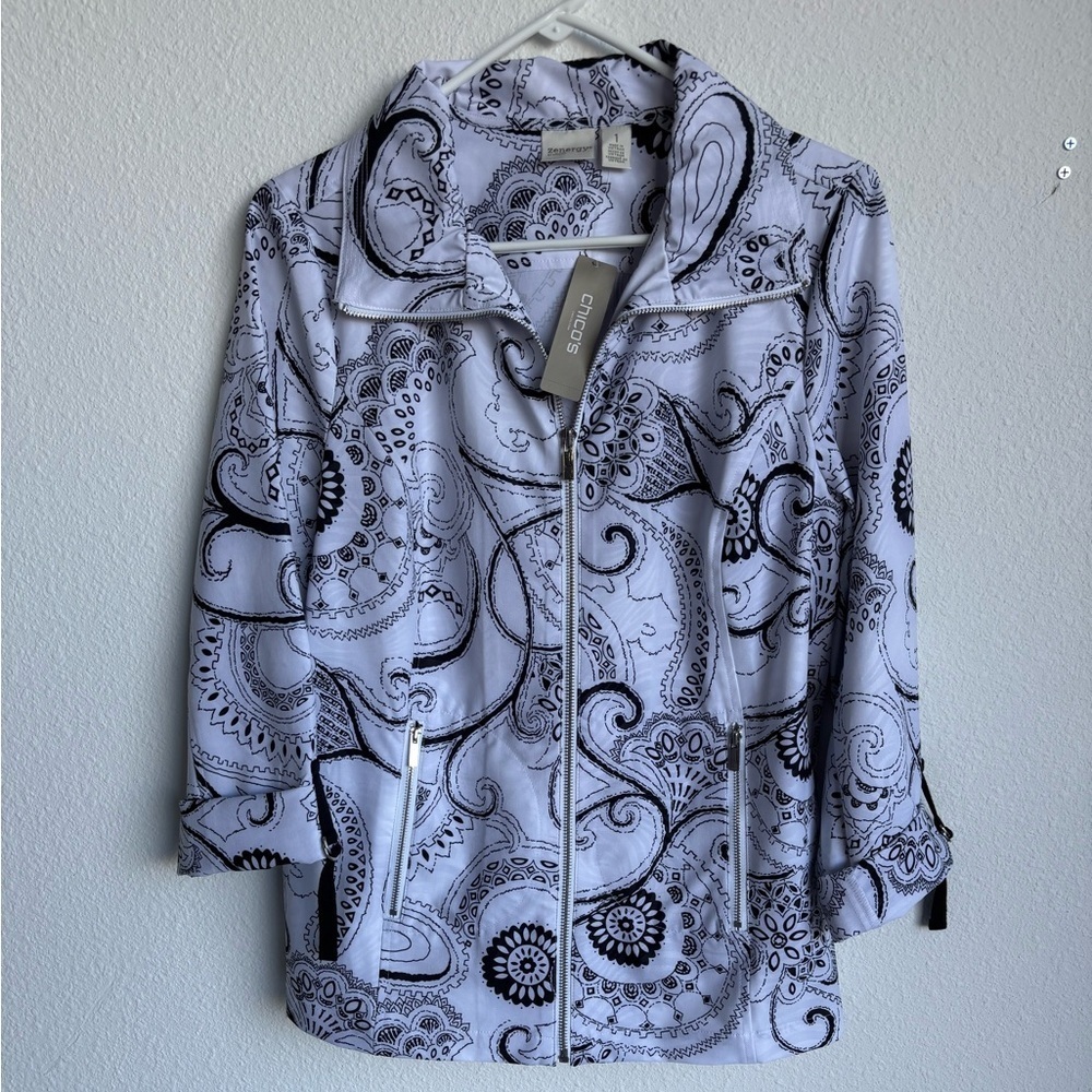 Chico’s Black and White jacket